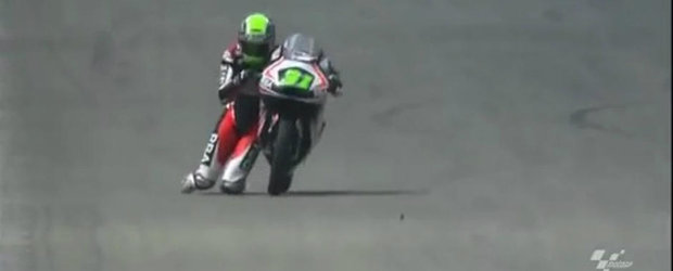 Probabil cel mai spectaculos moment din istoria competitiei Moto3.