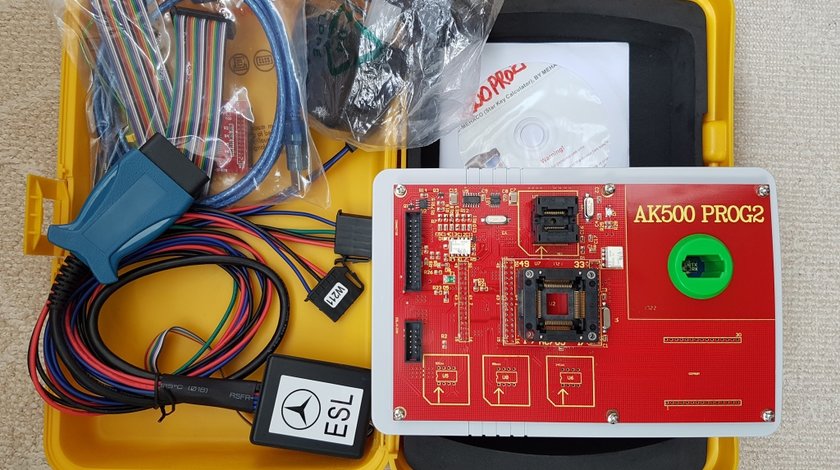 Programator chei AK500 PRO2 Mercedes Benz fara demontare ESL ESM ECU