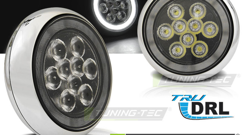 Proiectoare Ceata ANGEL EYES LED DRL UNIVERSAL compatibila BMW MINI COOPER