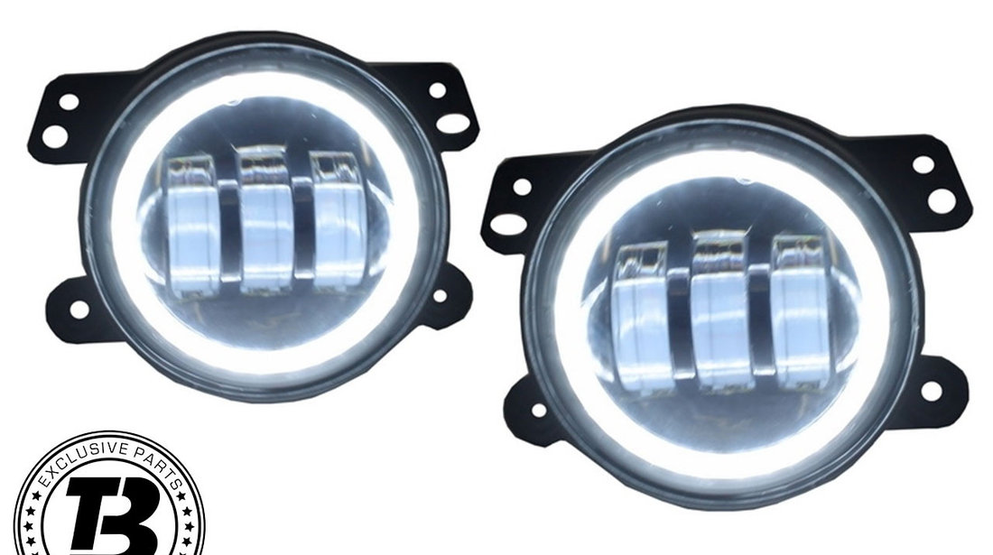 Proiectoare ceata Full LED compatibile cu JEEP Wrangler JK (07-17)