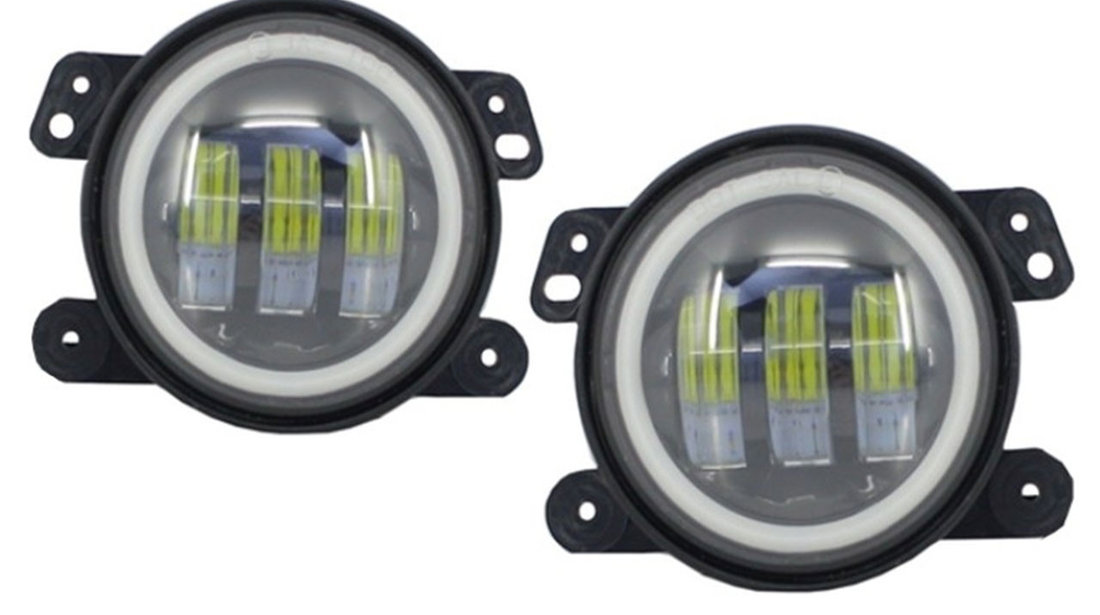 Proiectoare ceata Full LED compatibile cu JEEP Wrangler JK (07-17)