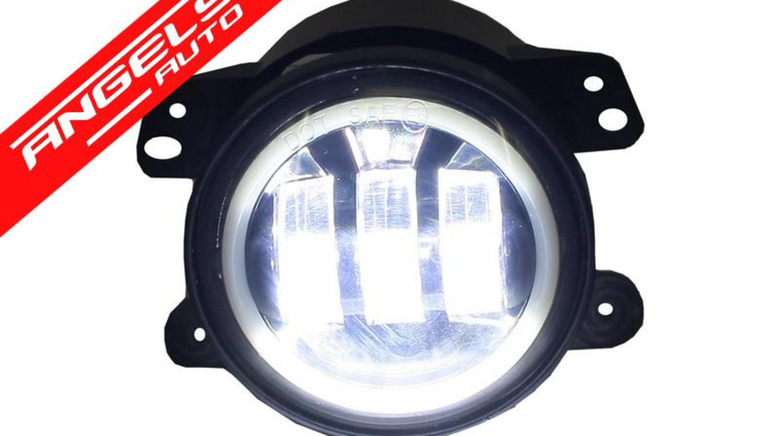 Proiectoare Ceata Full LED CREE Dublu JEEP Wrangler JK (2007-up)