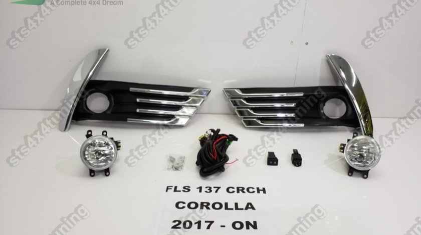 PROIECTOARE CU CROM ORNAMENT TOYOTA COROLLA 2017-2018