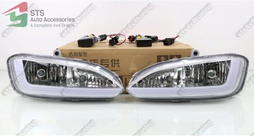 PROIECTOARE CU LUMINI DE ZI DRL SI SEMNALIZARE LED HYUNDAI Santa fe 2013-2017 [V2]