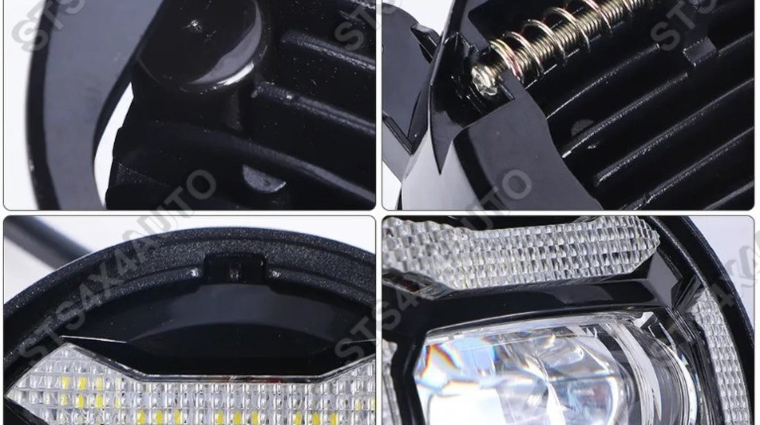 PROIECTOARE DAYLINE CU LED JEEP WRANGLER JK 2007-2017 4" [KK DSN]