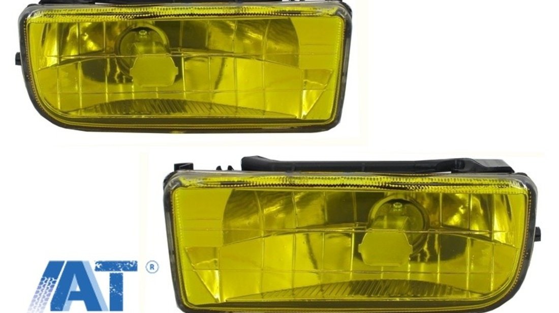 Proiectoare faruri ceata compatibil cu BMW Seria 3 E36 1991-1999 galben