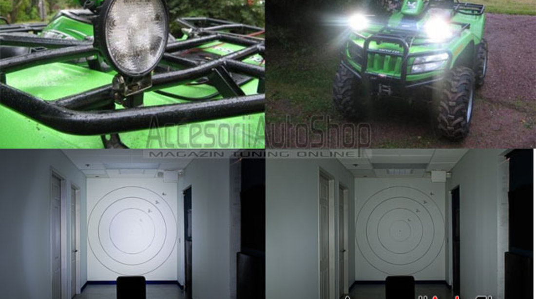 Proiectoare LED AUTO 27W SPOT 2000 Lumeni AUTO OFFROAD ATV etc.