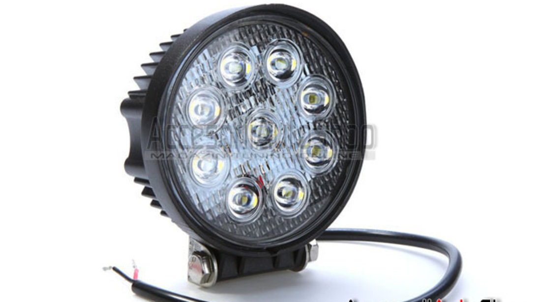 Proiectoare LED AUTO 27W SPOT 2000 Lumeni AUTO OFFROAD ATV etc.