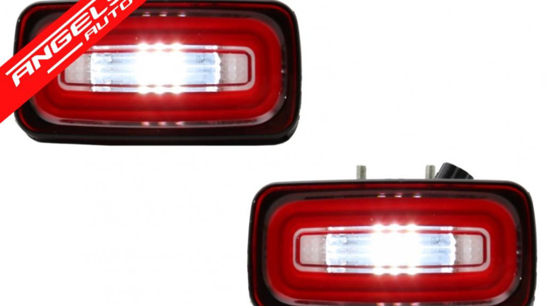 Proiectoare LED bara spate Mercedes W463 (1989-2015) Roșu Transparent