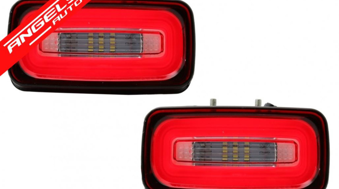 Proiectoare LED bara spate Mercedes W463 (1989-2015) Roșu Transparent