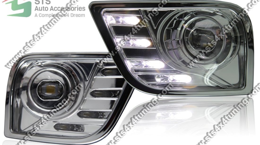 PROIECTOARE LED CU LUMINA DE ZI DRL TOYOTA LAND CRUISER PRADO FJ150 2010-2013[V1]