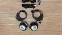 PROIECTOARE LED CU RAME FUMURIU NISSAN PATROL Y61 ...