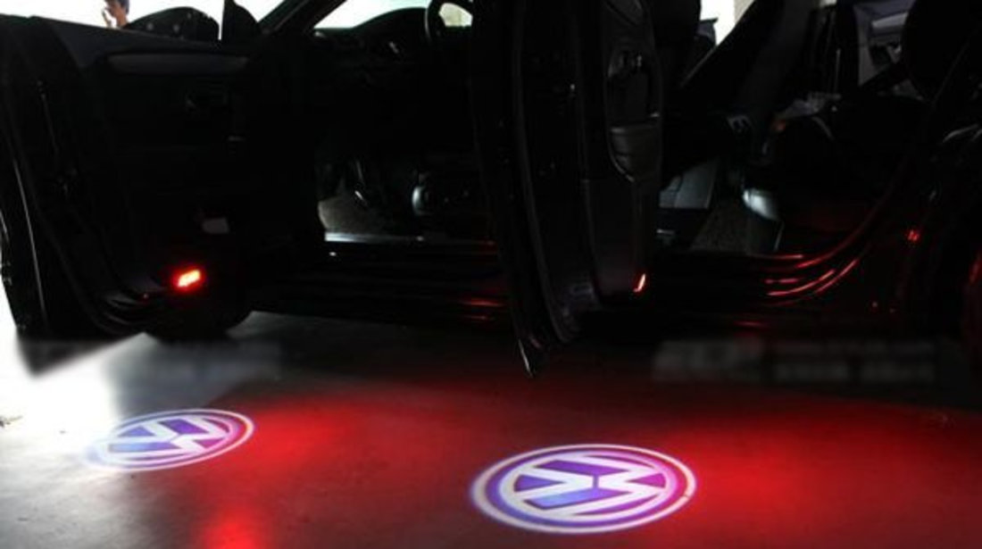 Proiectoare LED Laser Logo Holograme cu Leduri Cree Tip 2, dedicate pentru Volkswagen VW Phaeton 2004-2012