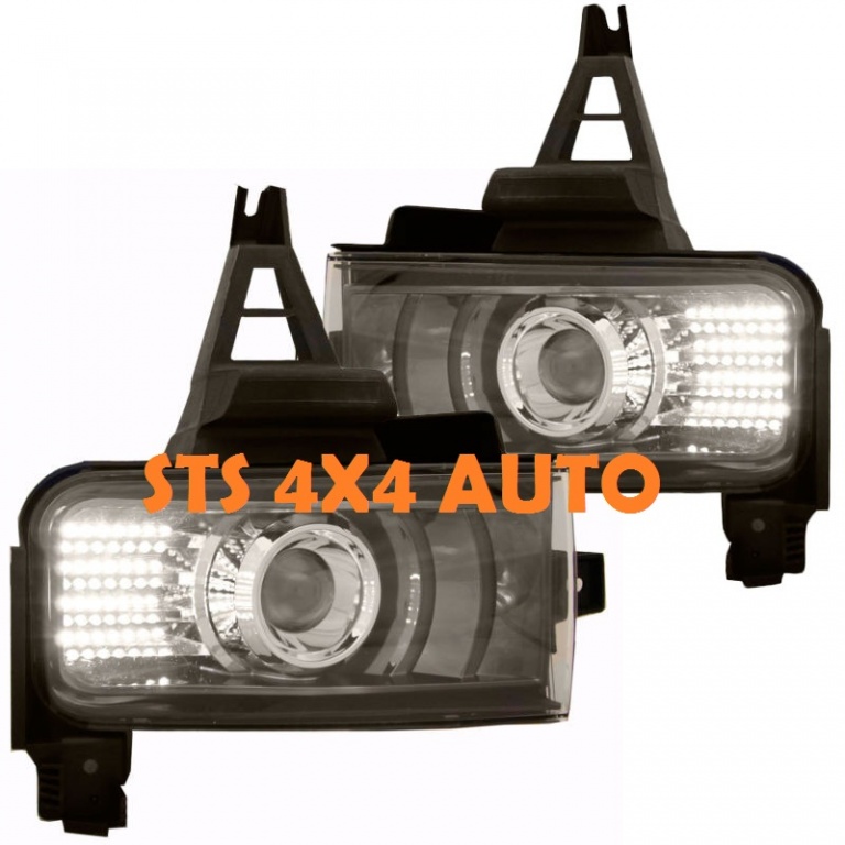 PROIECTOARE LED TOYOTA LAND CRUISER FJ200 2008-2012 CU LUPA [V1]