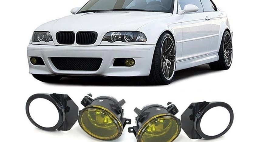 Proiectoare pt bara M BMW E46 E39 galben NOU