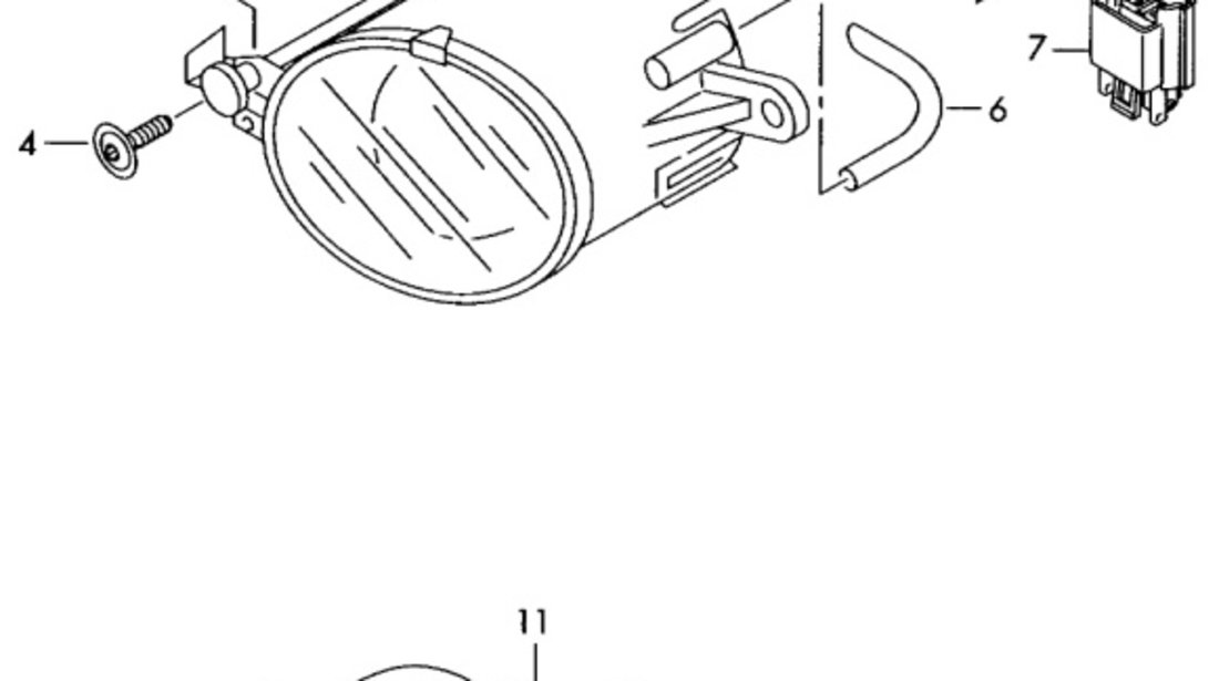 Proiector ceata Audi A4 2000-2003 8E0941700B OEM 8E0941700B