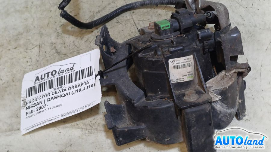 Proiector Ceata Dreapta 261508990a Nissan QASHQAI J10,JJ10 2007