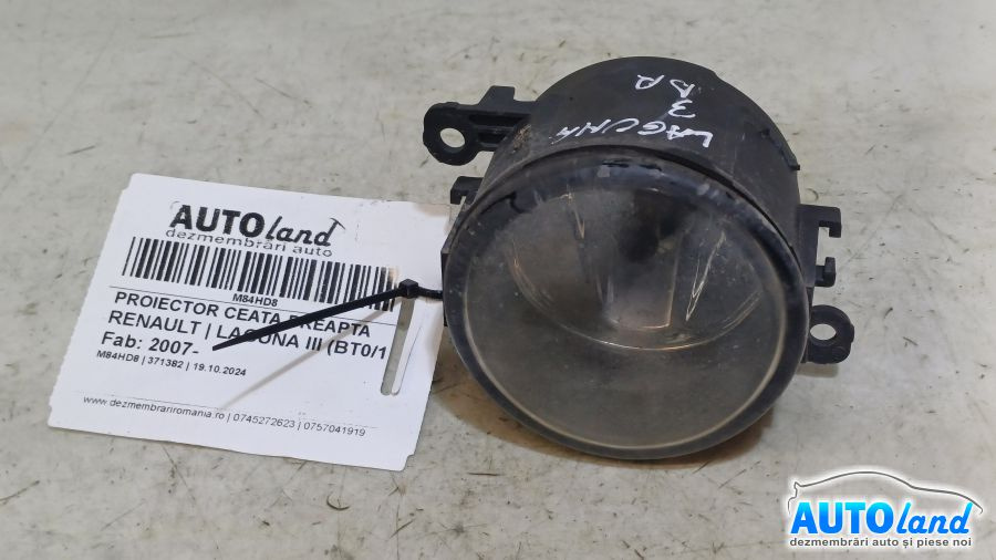 Proiector Ceata Dreapta 8200074008 Renault LAGUNA III BT0/1 2007