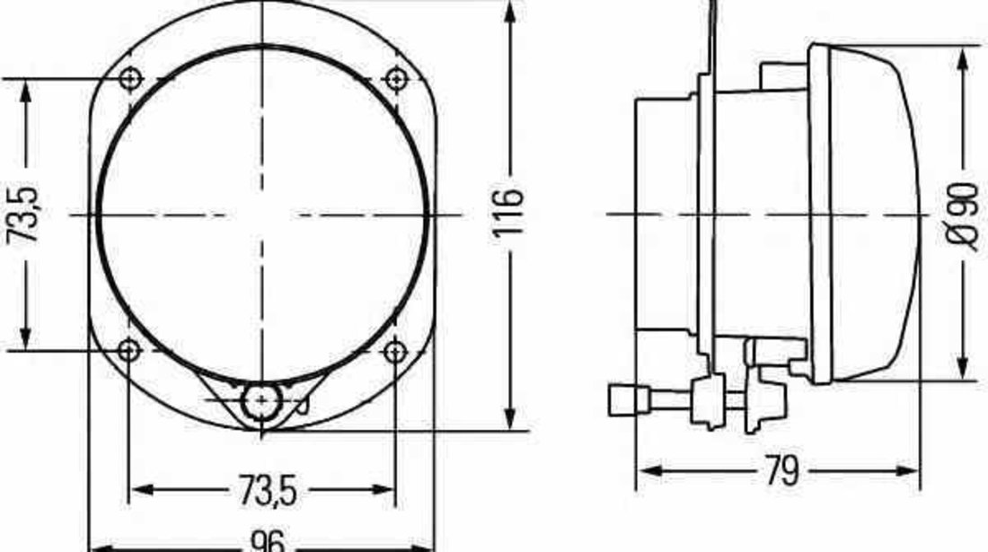 Proiector ceata MERCEDES-BENZ C-CLASS W204 HELLA 1N0 009 295-031