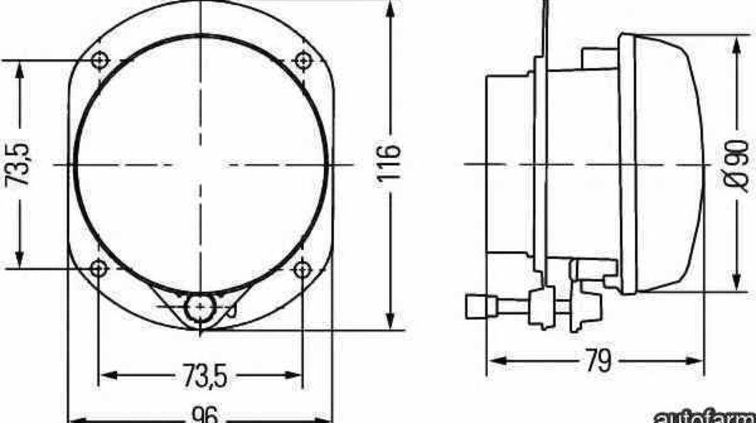 Proiector ceata MERCEDES-BENZ CLK Cabriolet (A209) HELLA 1N0 009 295-041