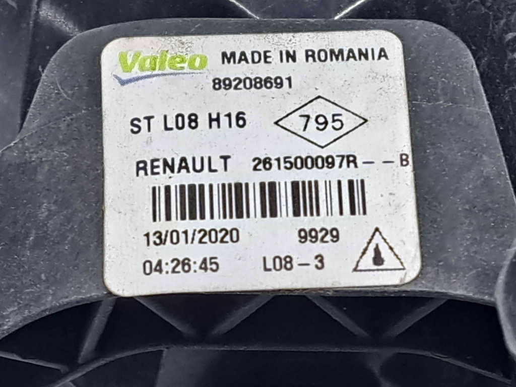 Proiector ceata stanga Renault Clio 4 [Fabr 2012-prezent] 261500097R