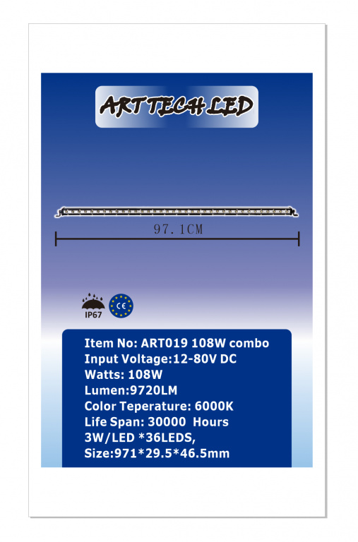 Proiector Led 108W Combo 12/24V 170320-1