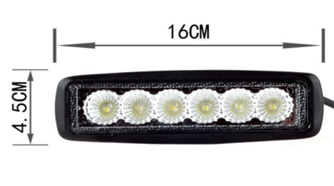 Proiector LED 18W 12V/24V P-003 18W VistaCar