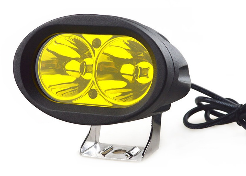 Proiector Led 20W 12/24V Spot 30° G2204D Geam Galben 110418-5