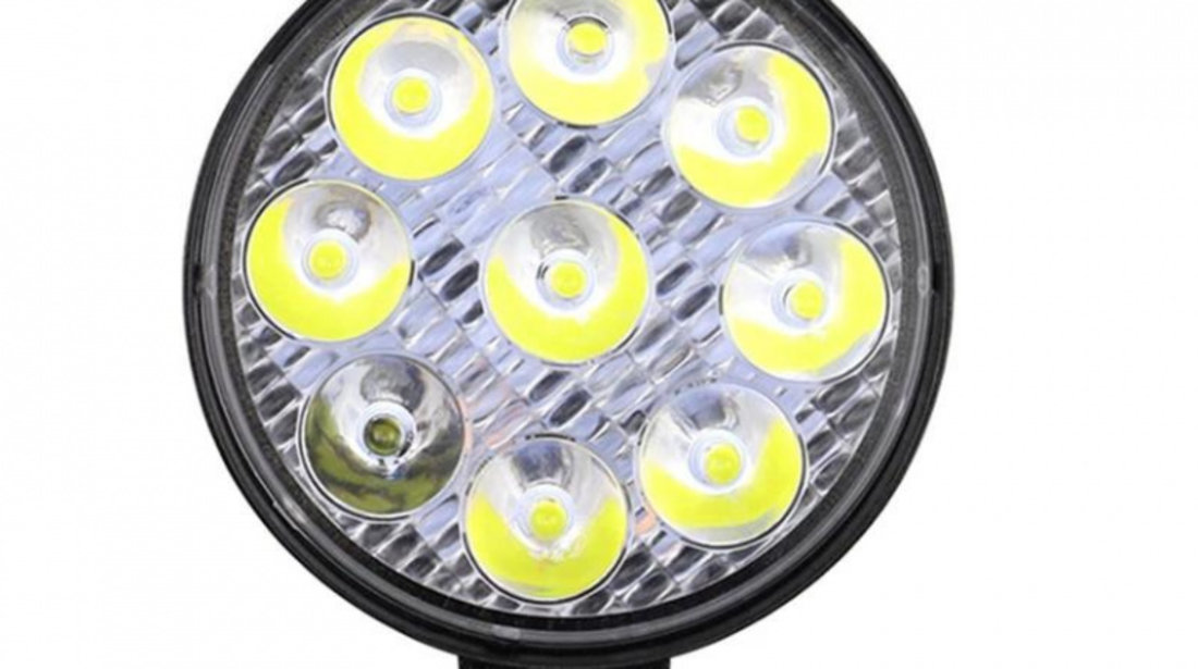 Proiector Led 27W 12/24V 6000K Rotund PL 027