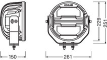 PROIECTOR LED 6000K, 3500 LM - LEDriving ROUND MX2...