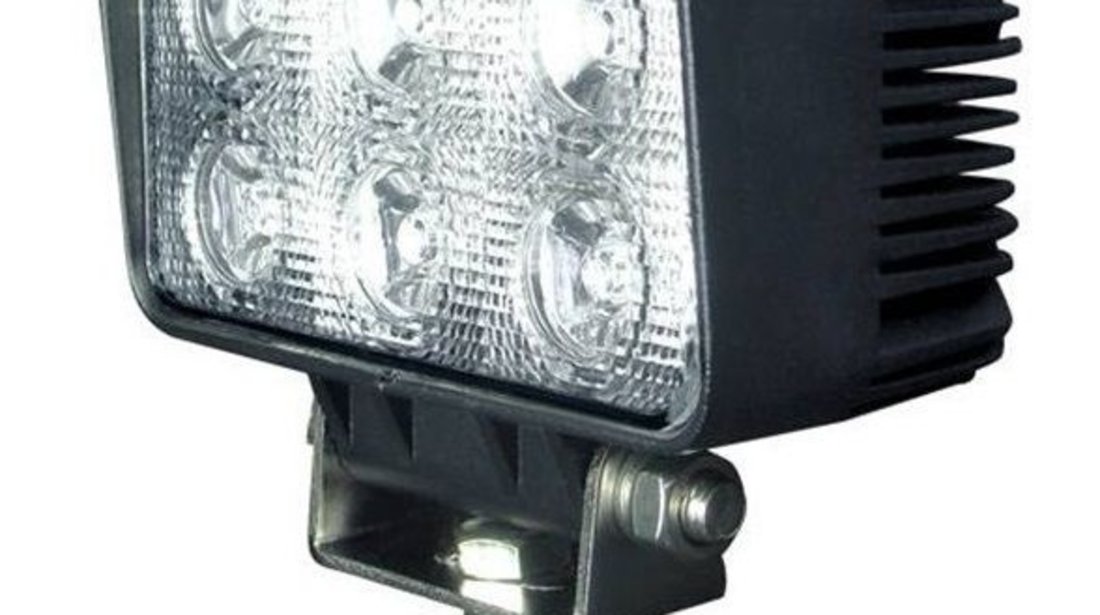 Proiector Led Auto Offroad 18W/12V-24V 1320 Lumeni Dreptunghiular Spot Beam 30 Grade 673186