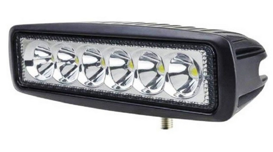 Proiector Led Auto Offroad 18W/12V-24V 1320 Lumeni Lungime 16CM Spot Beam 25 Grade 712216