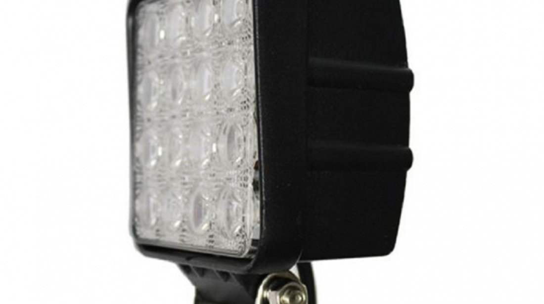 Proiector Led Auto Offroad 4D 48W/12V-24V 3520 Lumeni Patrat Flood Beam 60 Grade 326377