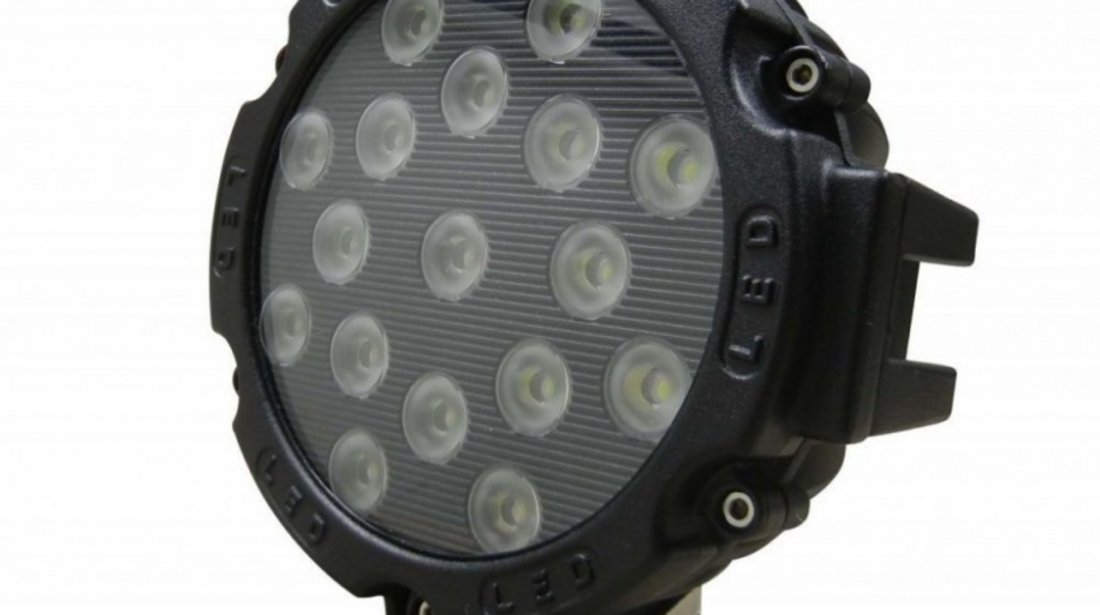 Proiector Led Auto Offroad 51W/12V-24V 3740 Lumeni Negru Flood Beam 60 Grade 921629