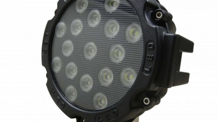 Proiector Led Auto Offroad 51W/12V-24V 3740 Lumeni Negru Spot Beam 30 Grade 403537