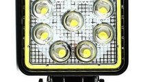 Proiector Led Auto Offroad Cu Angel Eyes 27W/12V-2...