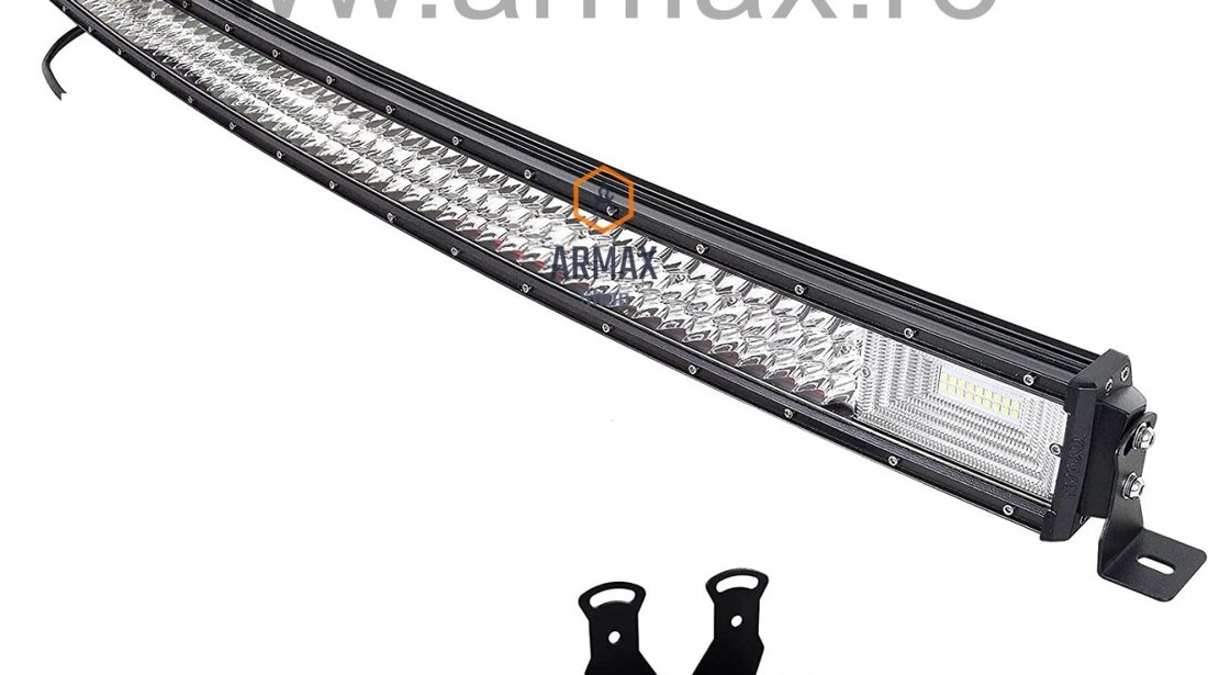 Proiector led bar curbat offroad camion tir atv utilaj 114 cm 540w