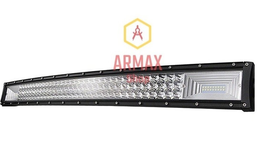 Proiector led bar curbat offroad camion tir atv utilaj 114 cm 540w