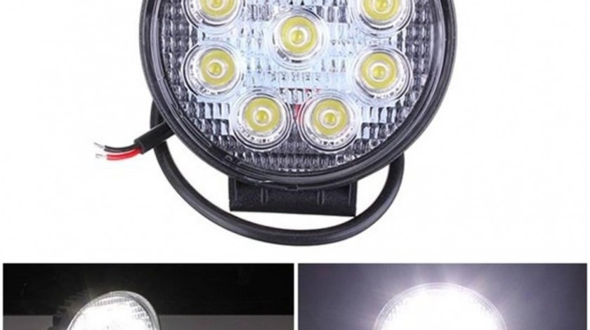 Proiector led rotund 27w 45mm off road