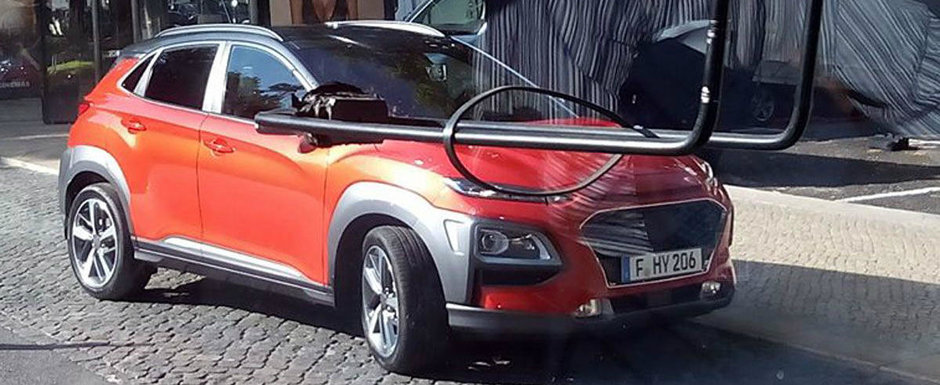 Promite sa rivalizeze cu Renault-ul Captur. Noul Hyundai Kona surprins in premiera fara camuflaj