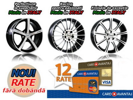 Promotie AUTO-SOFT - Jante in rate! Promotie AUTO-SOFT - Jante in rate!
