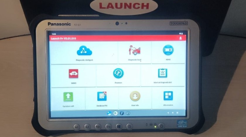 Promotie: NOUL Kit Tester Auto Launch V Pro Bluetooth + Tableta PANASONIC Militara FZG1, Internet 4G