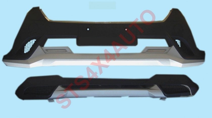 PROTECTIE BARA FATA SI SPATE DIN ABS TOYOTA RAV4 2013-2016