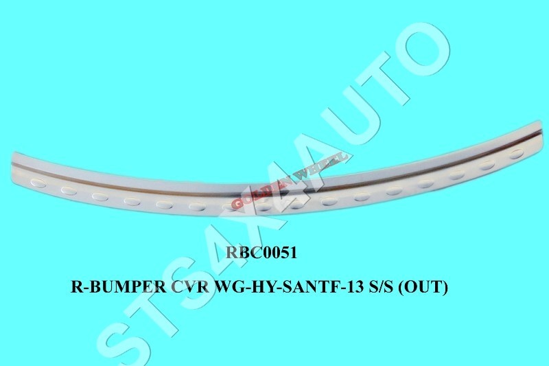 PROTECTIE BARA SPATE DIN INOX HYUNDAI SANTAFE 2013-2017