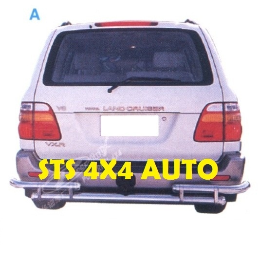 PROTECTIE BARA SPATE DIN INOX LAND CRUISER FJ100 1998-2007 [3"/76mm]