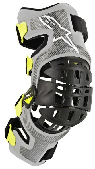 Protectie Genunchi Unisex Moto Alpinestar Bionic-7 Galben / Argintiu Marimea S 6501319195S