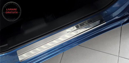 Protectie praguri usi inox Dacia Logan III fabricatie 01.2021 - prezent, caroserie sedan #1- livrare...