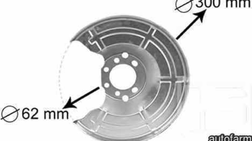 Protectie stropiredisc frana OPEL ASTRA G caroserie F70 OPEL 0546435