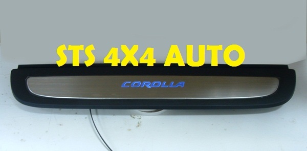 PROTECTII PRAG CU LED DIN INOX+ABS TOYOTA COROLLA 2007-2013