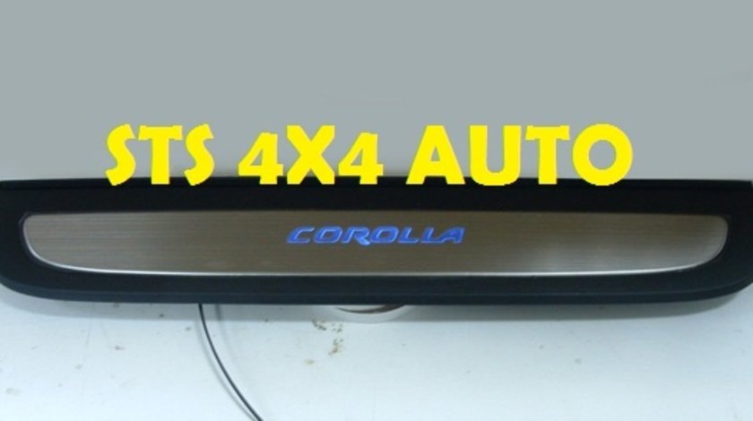 PROTECTII PRAG CU LED DIN INOX+ABS TOYOTA COROLLA 2007-2013